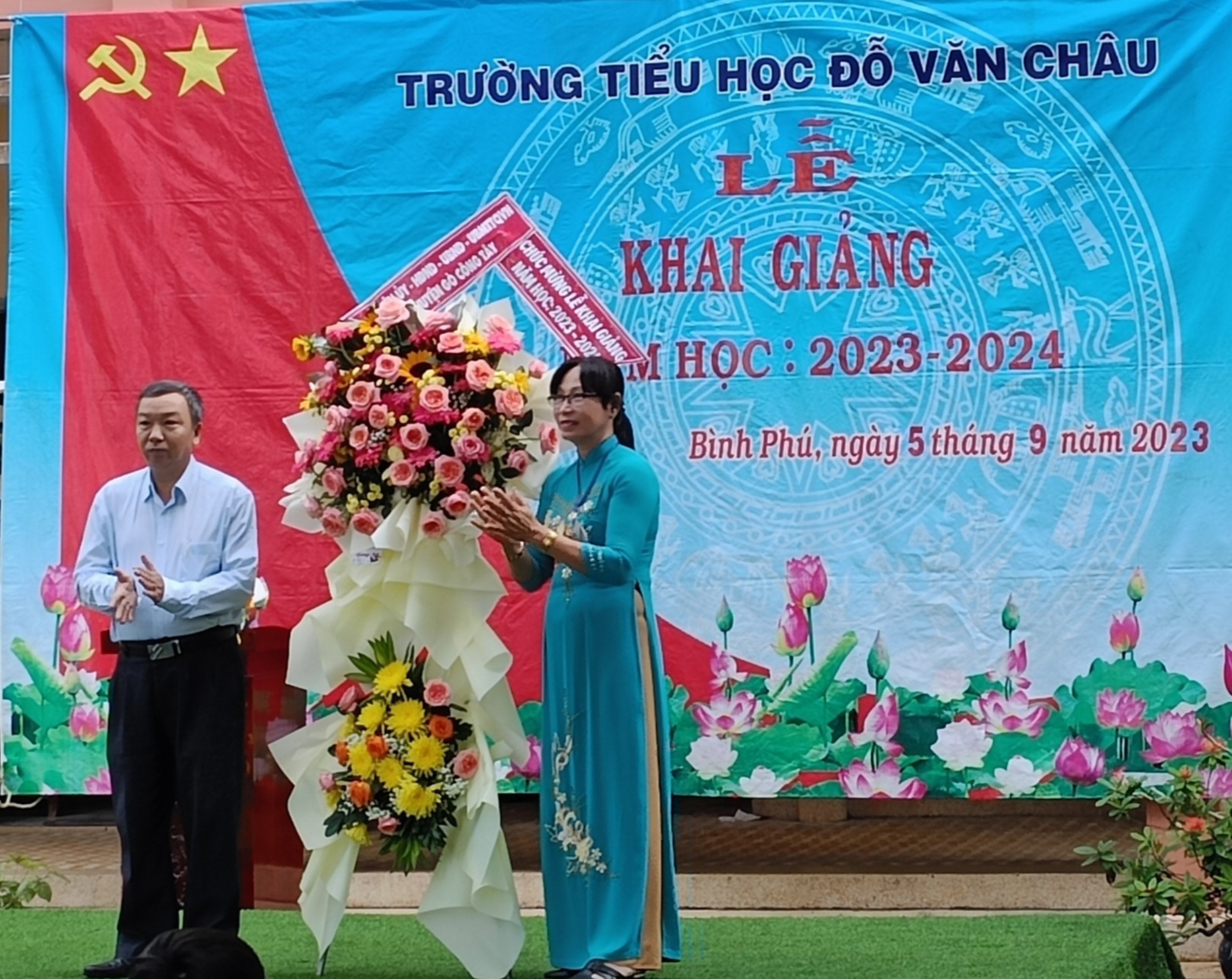 Trường tiểu học Đỗ Văn Châu tổ chức khai giảng năm học 2023- 2024