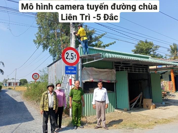 Hội Cựu chiến binh xã Bình Phú ra mắt mô hình camera an ninh phòng chống tội phạm (Dân Vận khéo)